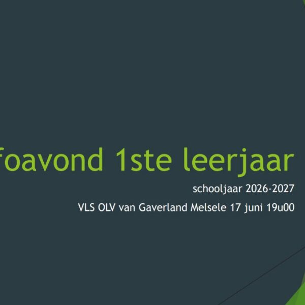Presentatie infoavond